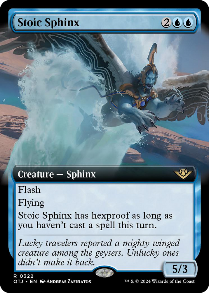 Stoic Sphinx (Extended Art) [Outlaws of Thunder Junction] 