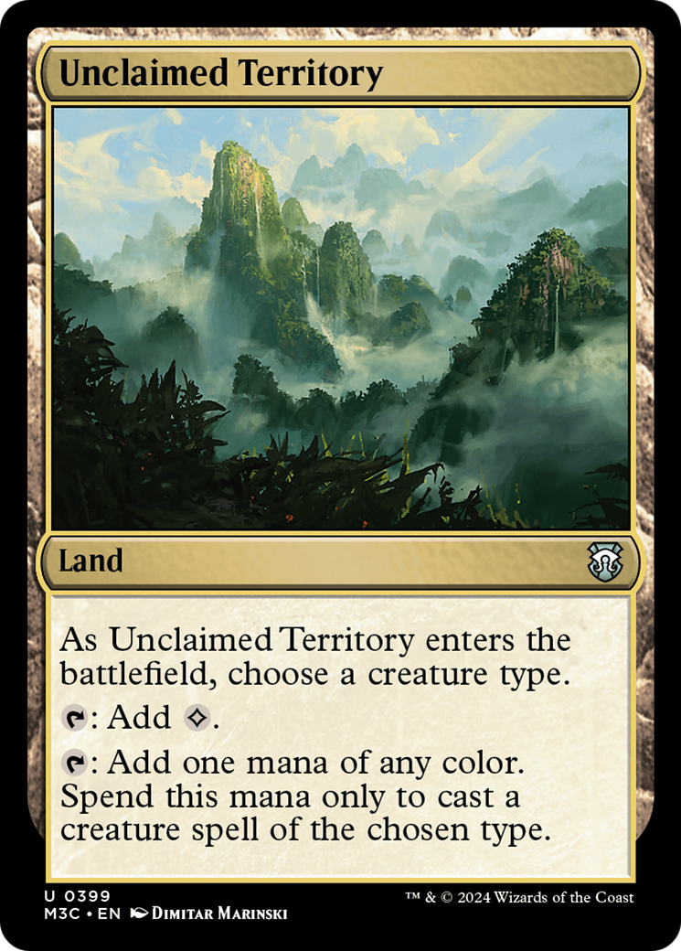 Unclaimed Territory (Ripple Foil) [Modern Horizons 3 Commander] 