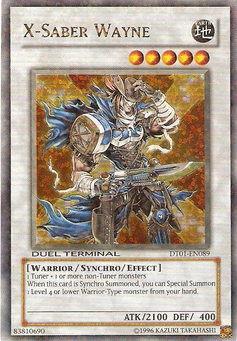 X-Saber Wayne [DT01-EN089] Ultra Rare 