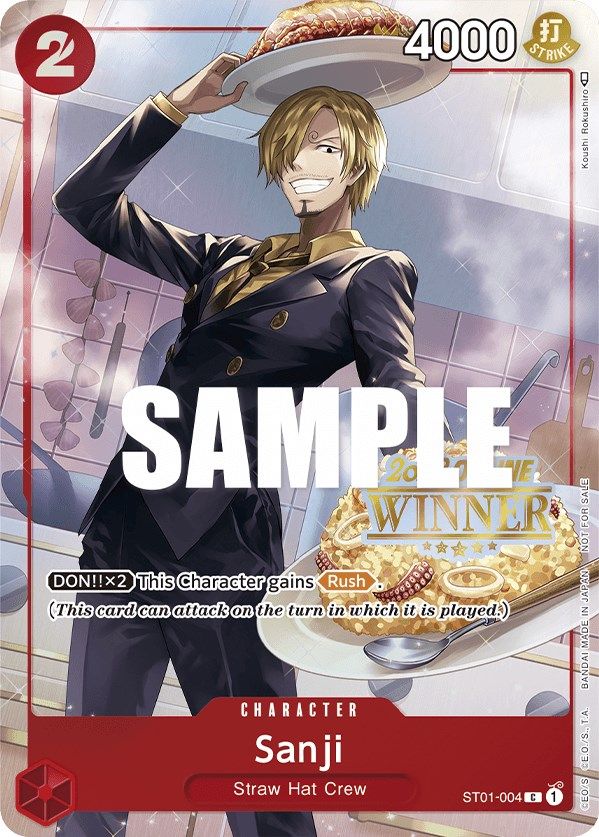 Sanji (Online Regional 2023) [Winner] [One Piece Promotion Cards] 