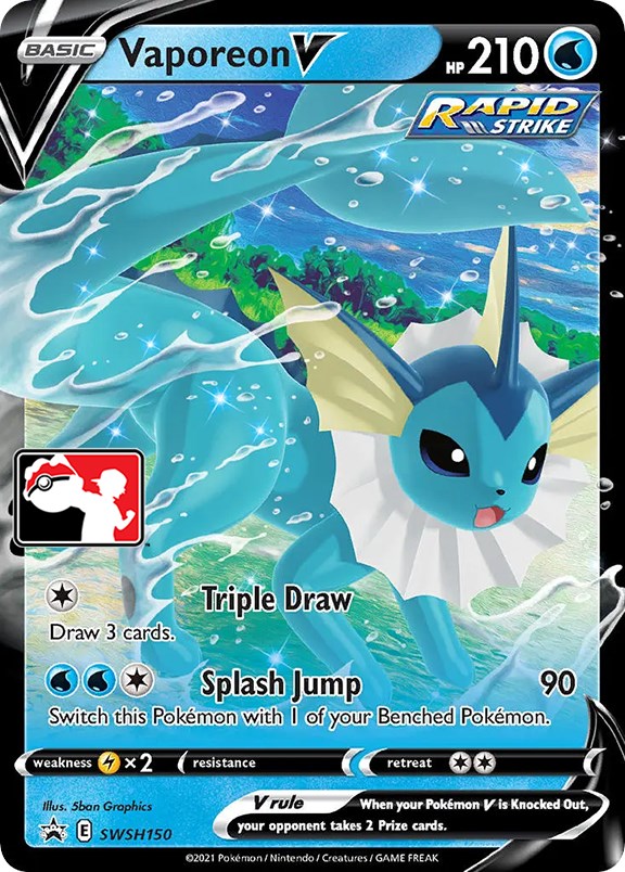Vaporeon V (SWSH150) [Prize Pack Series One] 