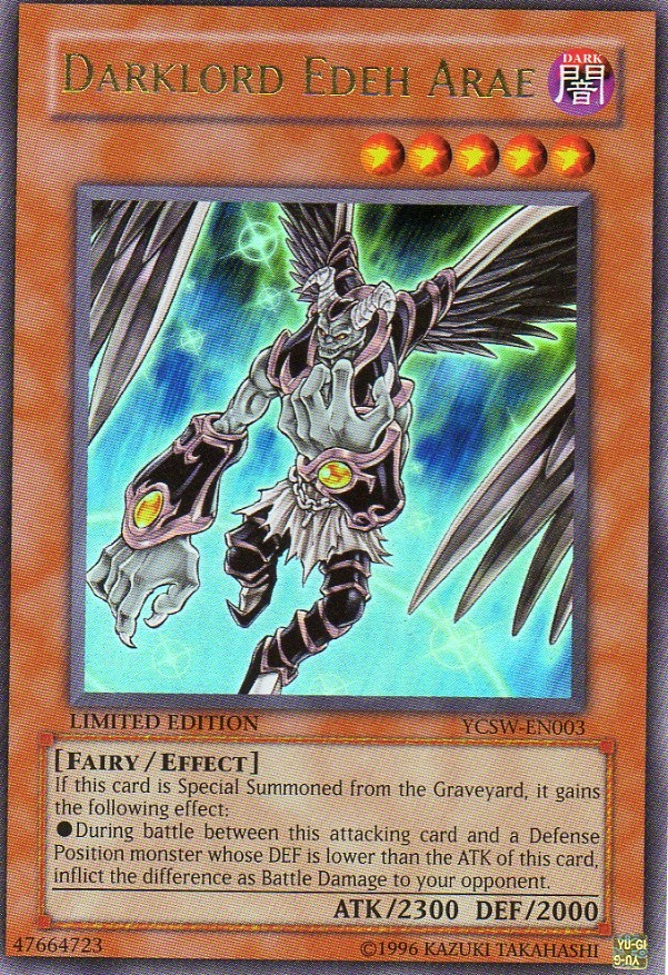 Darklord Edeh Arae [YCSW-EN003] Ultra Rare 