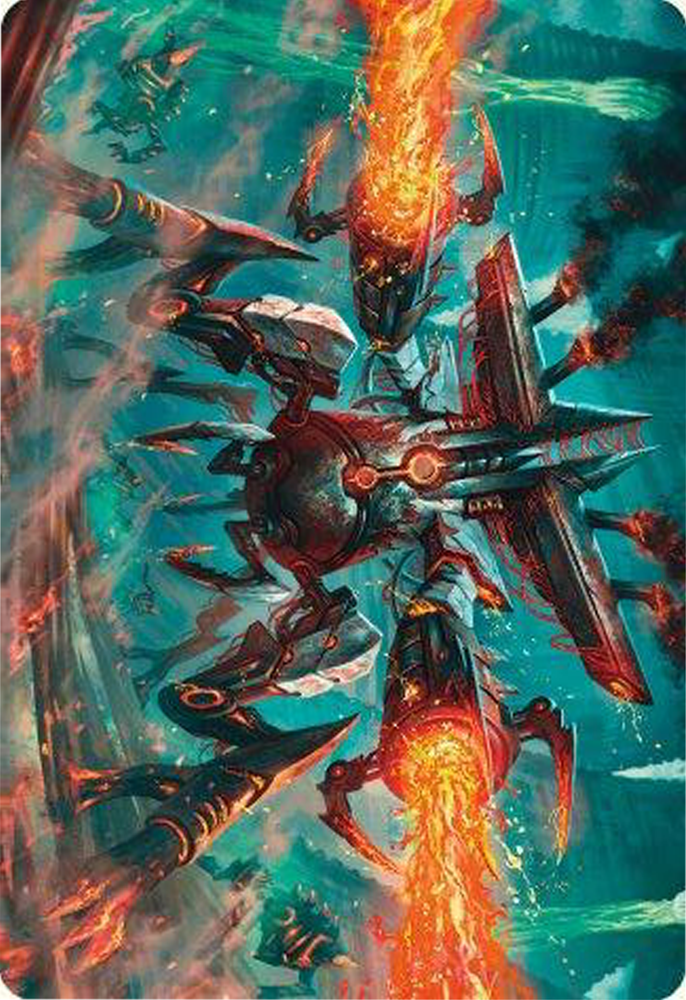 Exterminator Magmarch Art Card [Modern Horizons 3 Art Series] 