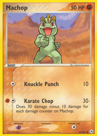 Machop (64/101) [EX: Hidden Legends] 