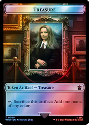 Soldier // Treasure (0060) Double-Sided Token (Surge Foil) [Doctor Who Tokens] 