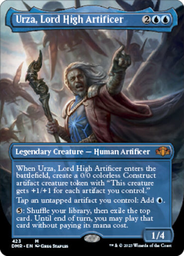 Urza, Lord High Artificer (Borderless Alternate Art) [Dominaria Remastered] 