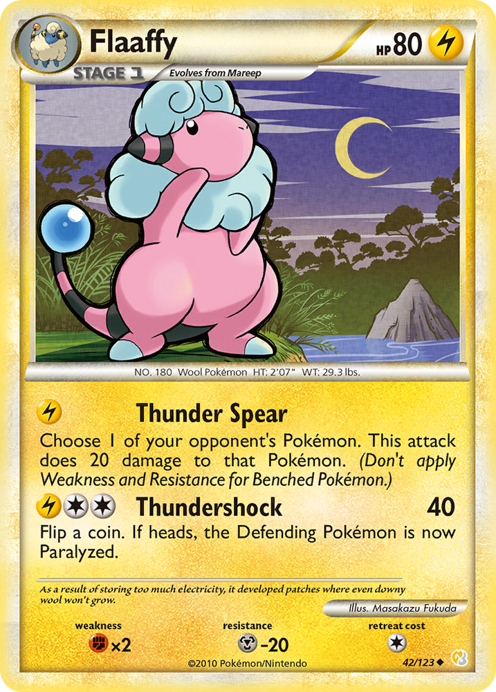 Flaaffy (42/123) [HeartGold &amp; SoulSilver: Base Set] 