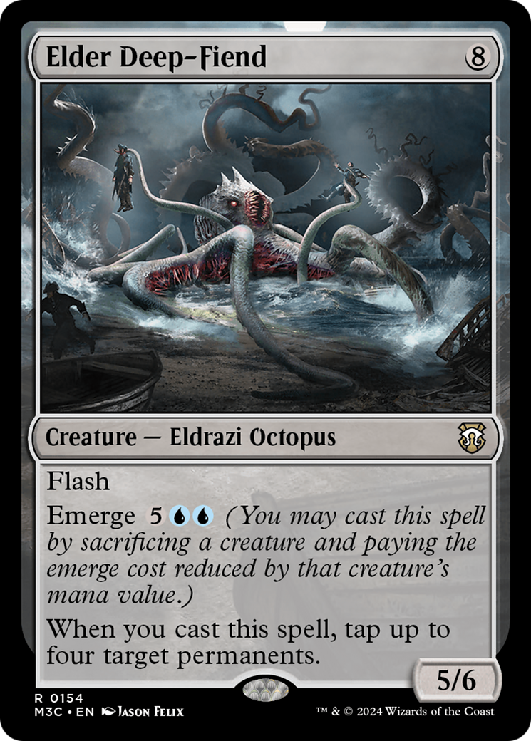 Elder Deep-Fiend (Ripple Foil) [Modern Horizons 3 Commander] 