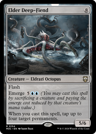 Elder Deep-Fiend (Ripple Foil) [Modern Horizons 3 Commander] 