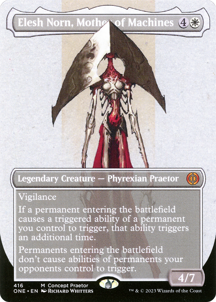 Elesh Norn, Mother of Machines (Borderless Concept Praetors) [Phyrexia: All Will Be One] 