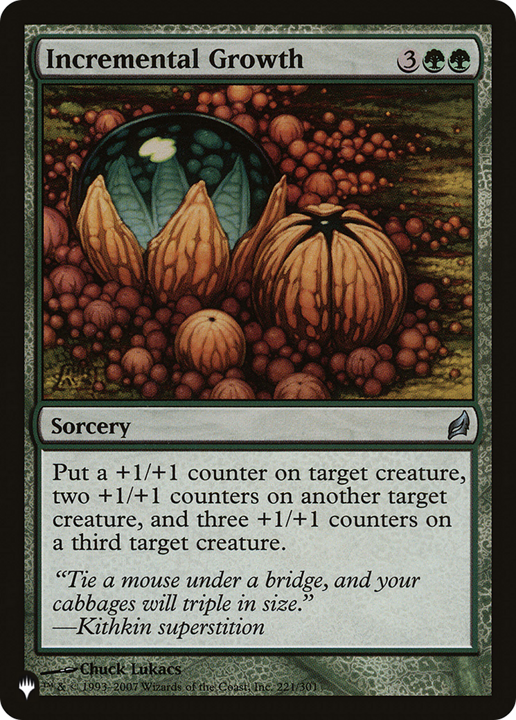 Incremental Growth [The List Reprints] 