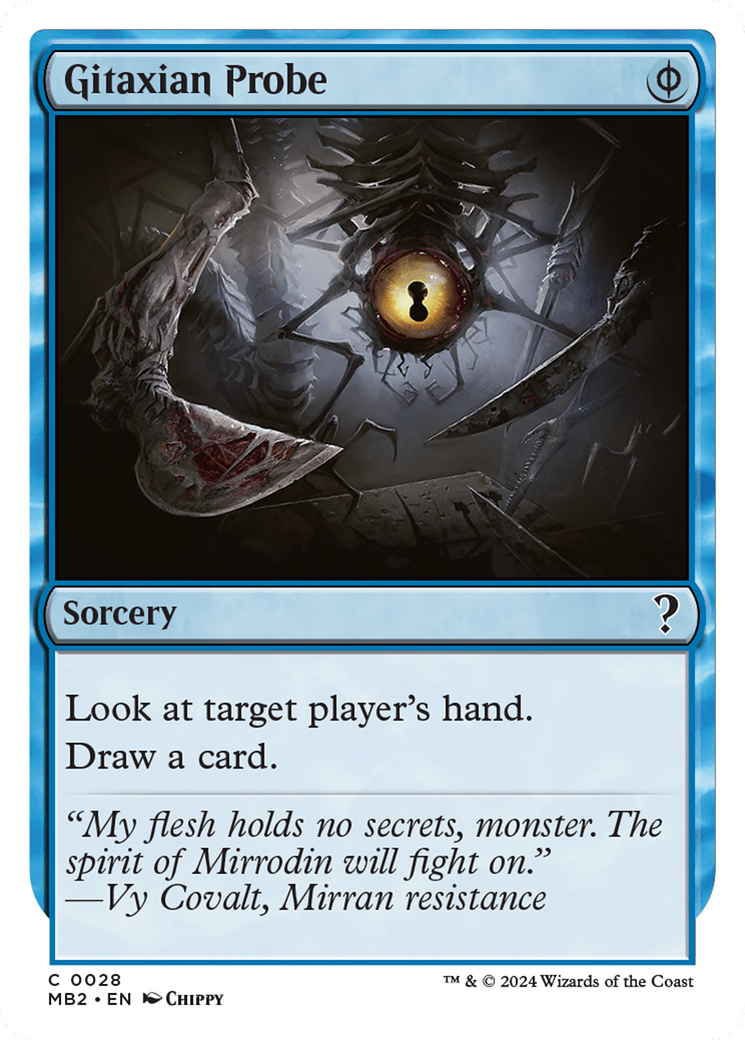 Gitaxian Probe (White Border) [Mystery Booster 2] 