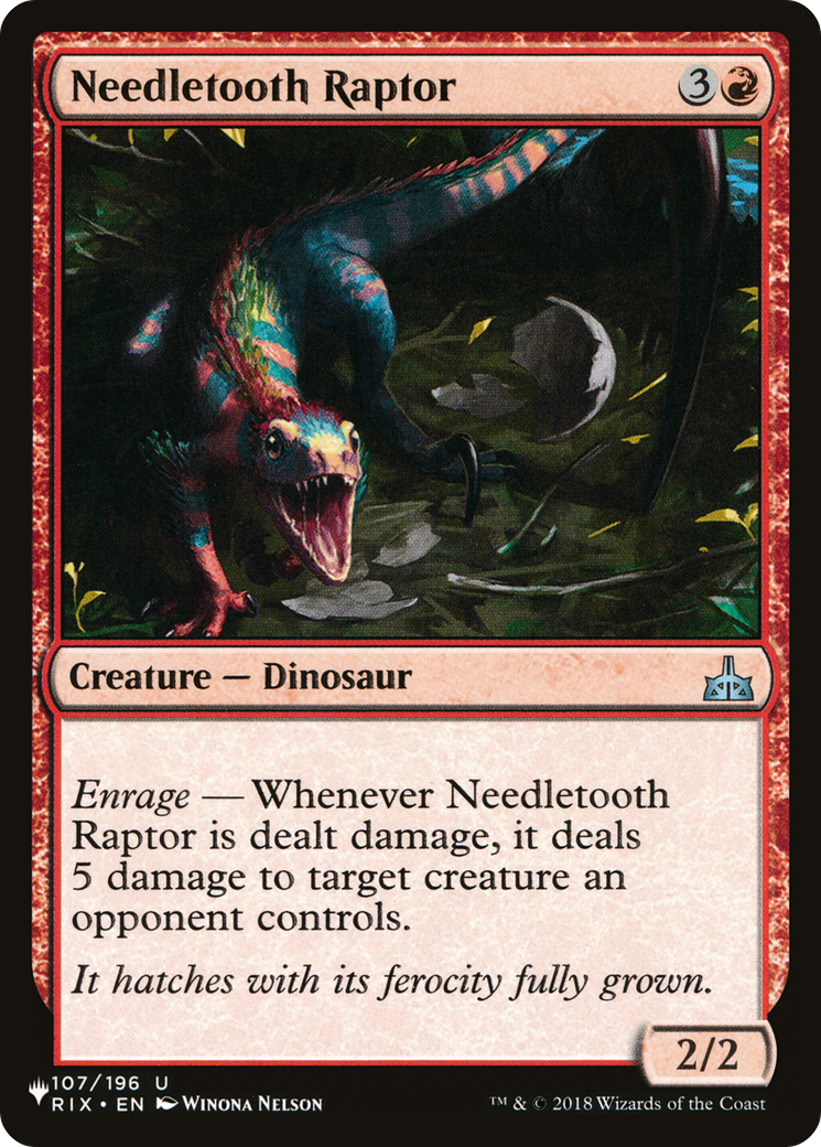 Needletooth Raptor [The List Reprints] 