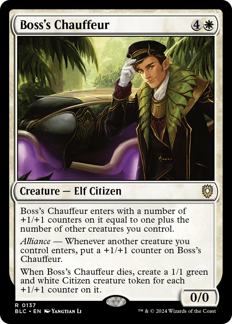 Boss's Chauffeur [Bloomburrow Commander] 