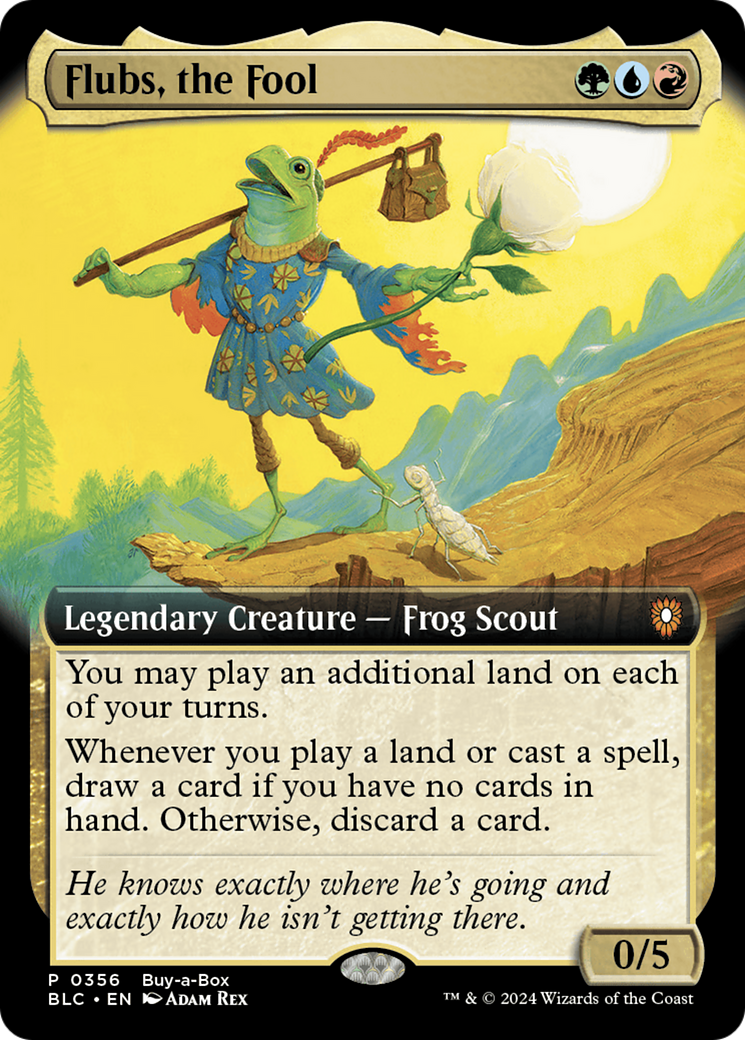 Flubs, the Fool (Buy-A-Box) (Extended Art) [Bloomburrow Promos]