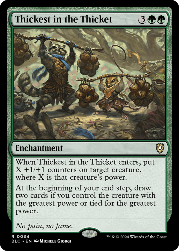 Thickest in the Thicket [Bloomburrow Commander] 