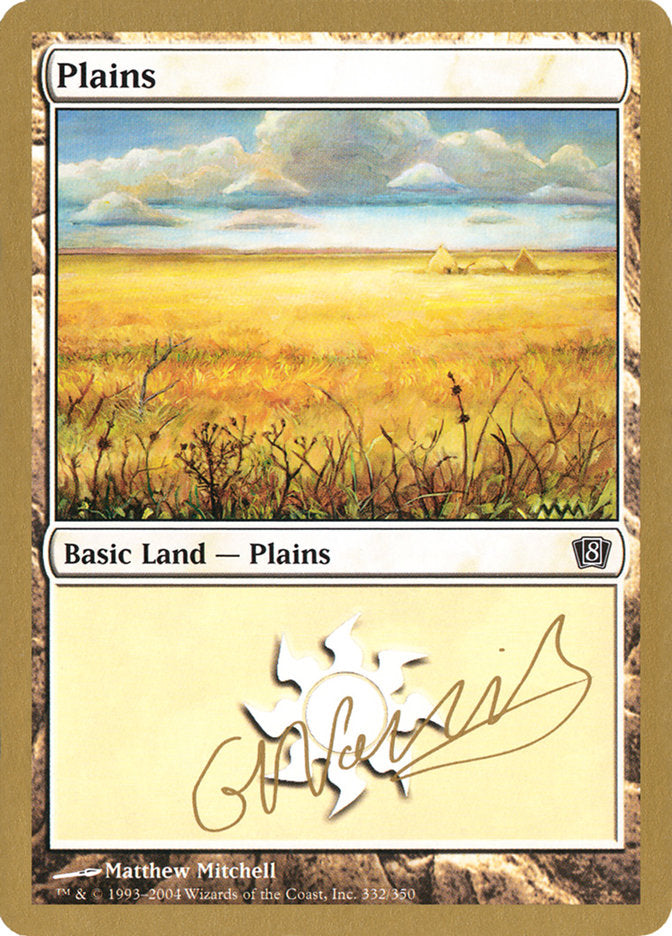 Plains (gn332) (Gabriel Nassif) [World Championship Decks 2004] 