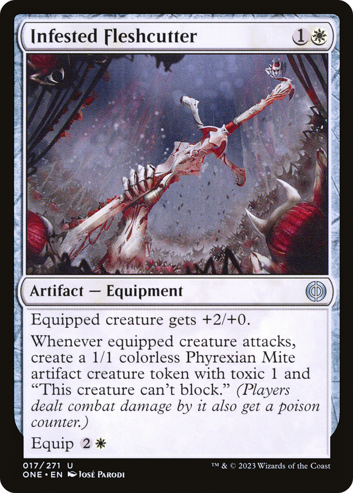 Infested Fleshcutter [Phyrexia: All Will Be One] 