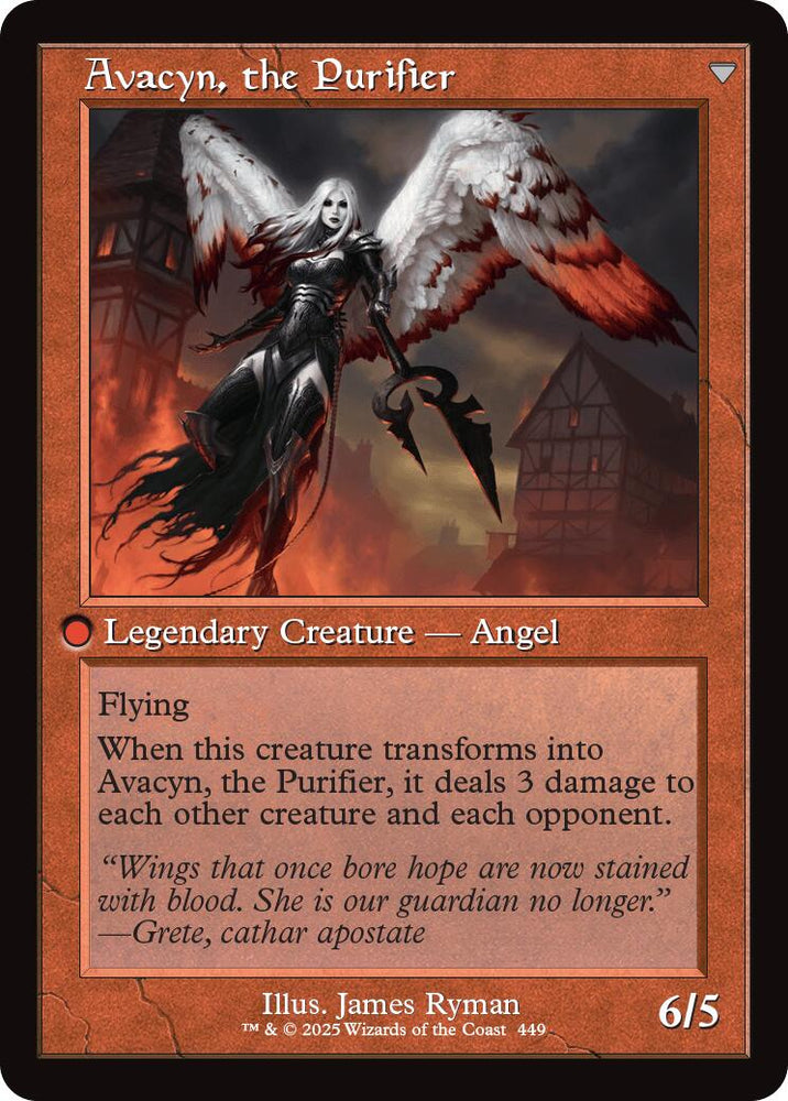 Archangel Avacyn // Avacyn, the Purifier (Retro Frame) [Innistrad Remastered] 