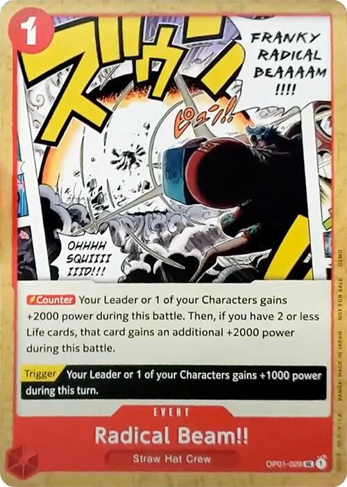 Radical Beam!! [One Piece Demo Deck Cards] 