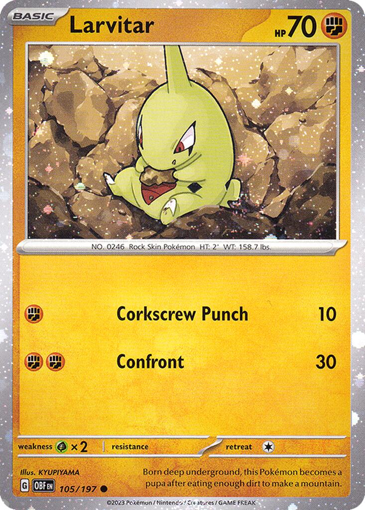 Larvitar (105/197) (Cosmos Holo) [Miscellaneous Cards] 