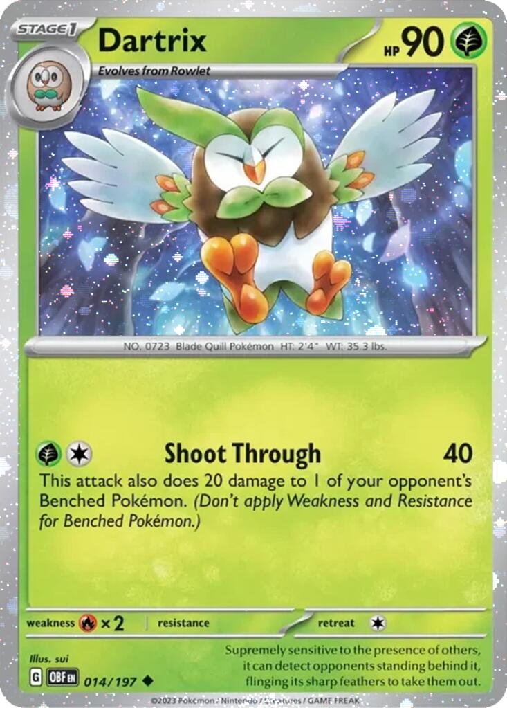 Dartrix (014/197) (Cosmos Holo) [Miscellaneous Cards] 