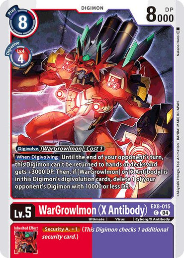 WarGrowlmon (X Antibody) [EX8-015] [Chain of Liberation]