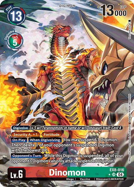 Dinomon [EX8-016] (Alternate Art) [Chain of Liberation]