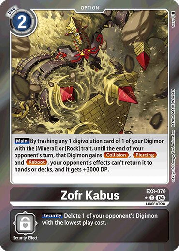 Zofr Kabus [EX8-070] (Limited Foil) [Chain of Liberation]