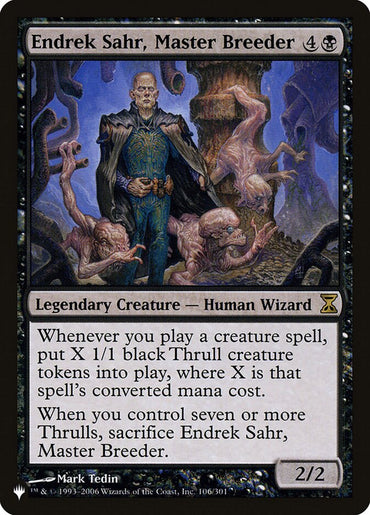 Endrek Sahr, Master Breeder [The List] 