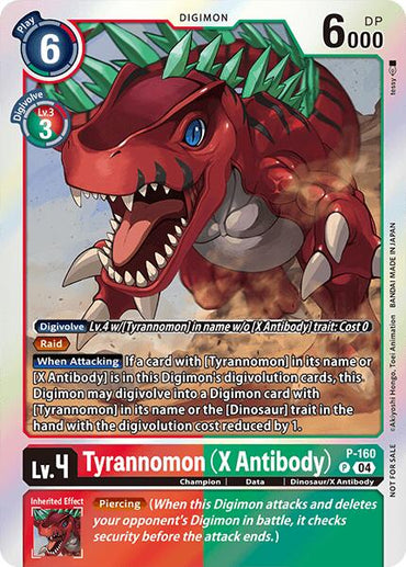 Tyrannomon [P-160] (X Antibody) (-Chain of Liberation- Upgrade Pack [Digimon LIBERATOR]