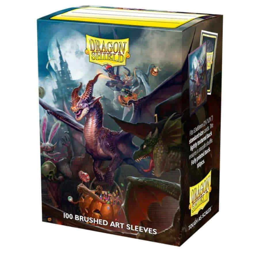 Dragon Shield: Standard 100ct Brushed Art Sleeves - Halloween Dragon (2021) 