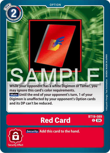 Red Card [BT19-089] [Release Special Booster 2.0]