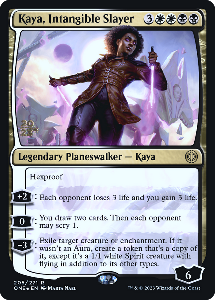 Kaya, Intangible Slayer [Phyrexia: All Will Be One Prerelease Promos] 