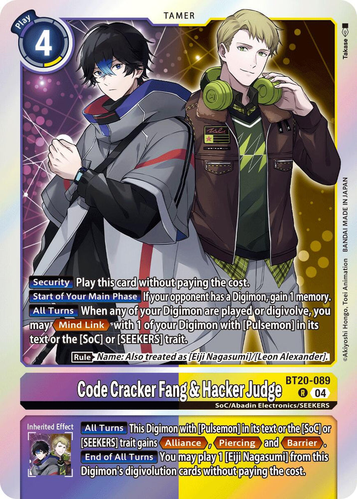 Code Cracker Fang & Hacker Judge [BT20-089] [Release Special Booster 2.0]