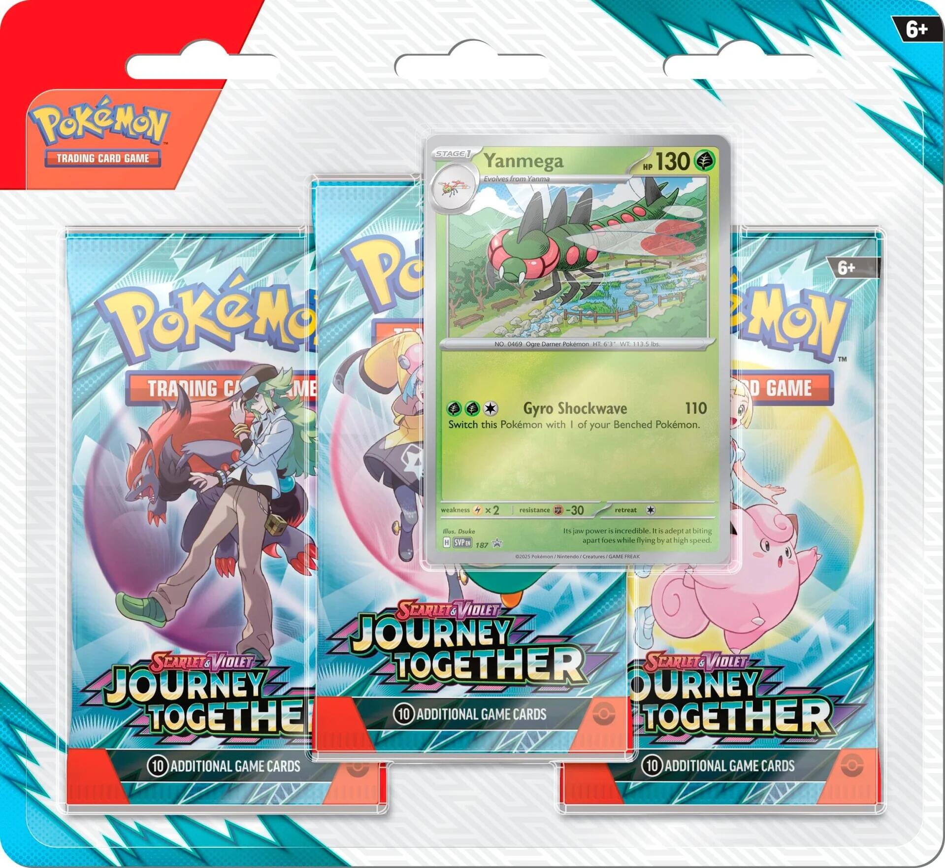 Preorden | Scarlet & Violet: Journey Together - 3 Pack Blister (Yanmega)