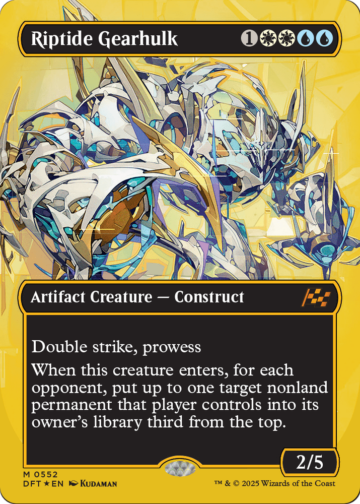 Riptide Gearhulk (Borderless) (First-Place Foil) [Aetherdrift]