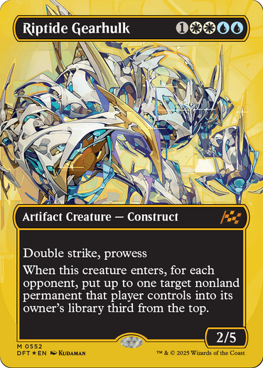 Riptide Gearhulk (Borderless) (First-Place Foil) [Aetherdrift]