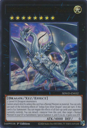 Indigo-Eyes Silver Dragon [SDWD-EN032] Ultra Rare