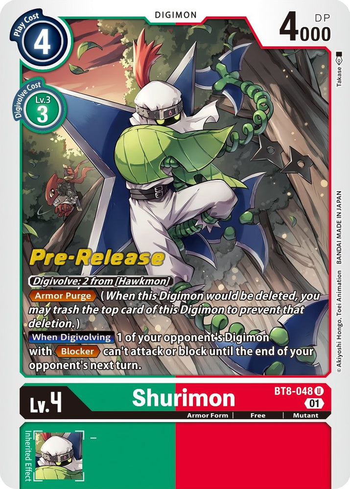 Shurimon [BT8-048] [New Awakening Pre-Release Cards] 