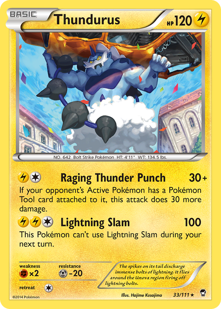 Thundurus (33/111) [XY: Furious Fists] 
