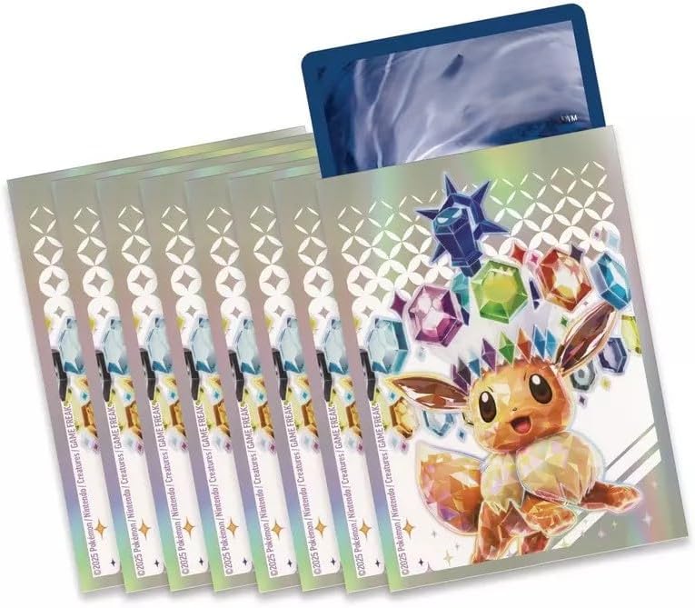 Pokemon TCG: Prismatic Evolutions Elite Trainer Box Card Sleeves - Eevee (65 Pack)
