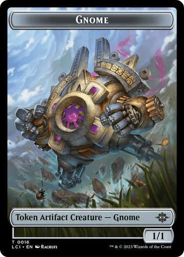 Gnome // Skeleton Pirate Double-Sided Token [The Lost Caverns of Ixalan Tokens] 