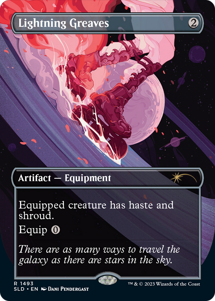 Lightning Greaves (1493) (Galaxy Foil) [Secret Lair Drop Series] 