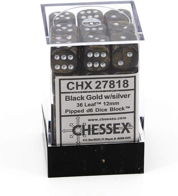 Chessex Black Gold/Silver