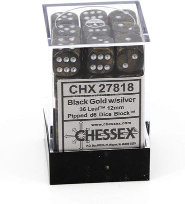 Chessex Black Gold/Silver