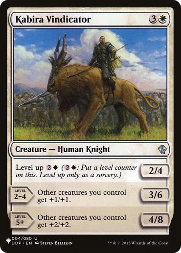 Kabira Vindicator [The List Reprints]