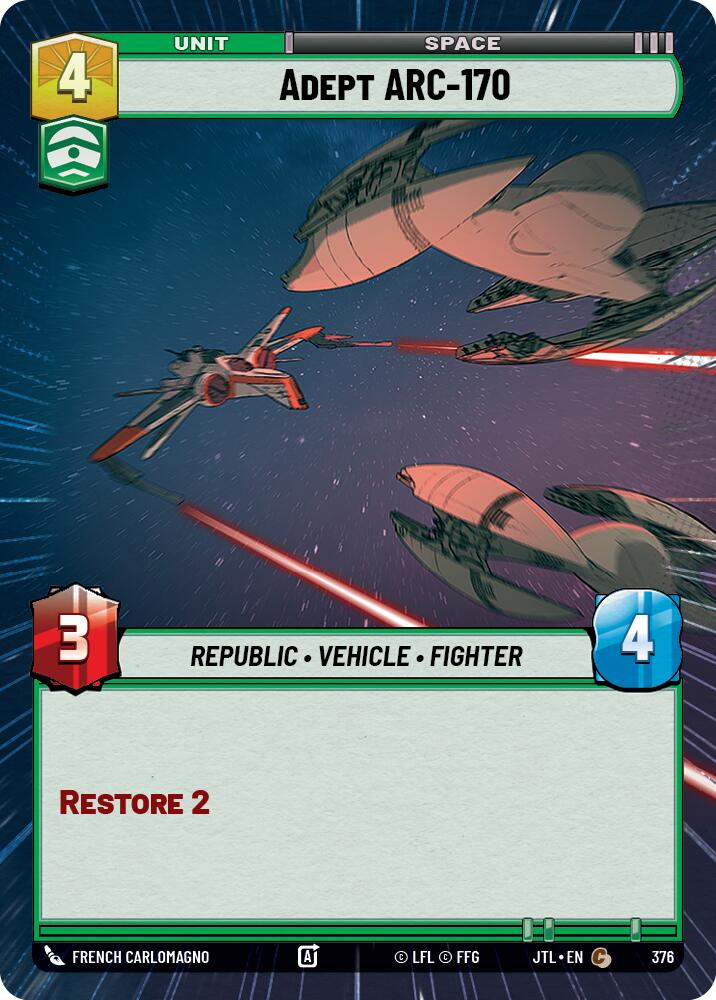 Adept ARC-170 (376) (Hyperspace) (376) [Jump to Lightspeed]