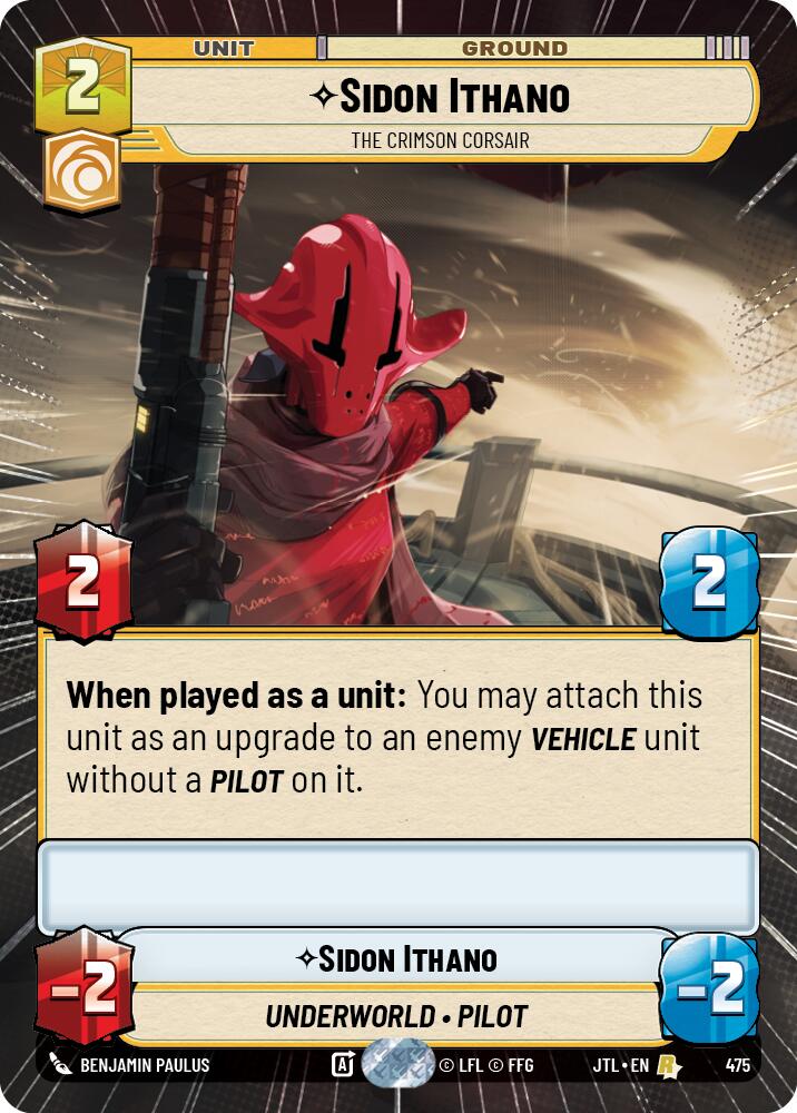 Sidon Ithano - The Crimson Corsair (475) (Hyperspace) (475) [Jump to Lightspeed]