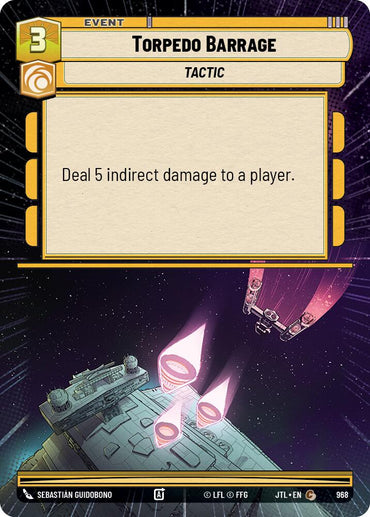Torpedo Barrage (968) (Hyperspace Foil) (968) [Jump to Lightspeed]